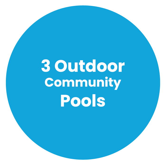 3 outdoor community pools
