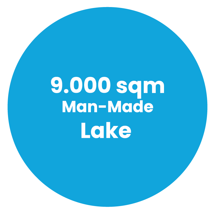 900sqm man made lake