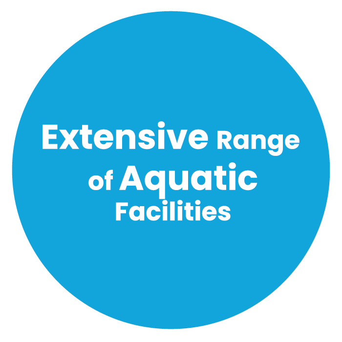 extensive range of aquatic facilities